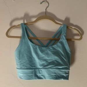lulu lemon baby blue sports bra
